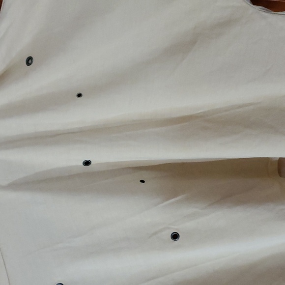 Zara Oversize Crop Tee Beige Sz S - Picture 6 of 8